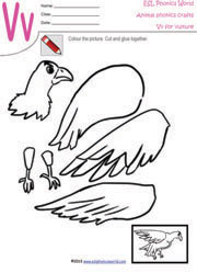 Vv-vulture-craft-worksheet